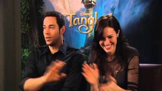 Tangled interviews Mandy Moore  Zachary Levi with Renee Brack h264 [upl. by Rebmak591]