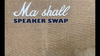 1978 MARSHALL 4140 SPEAKER SWAP repair marshallamps speakers [upl. by Pelletier]