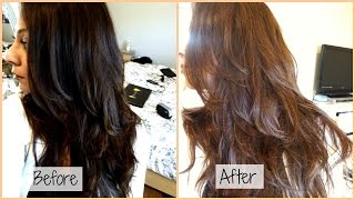 How I Dye My Hair From Black to Chocolate Ash Brown at Home [upl. by Aunson239]