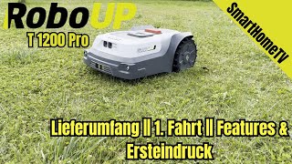 RoboUp T1200 Pro  Lieferumfang  1 Fahrt  Features amp Ersteindruck [upl. by Delfine281]