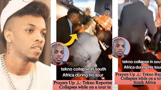 Trending POPULAR Afrobeat musician star TEKNO COLLAPSE in South Africa on stage reportedly [upl. by Htidirrem805]