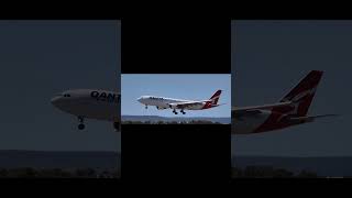 Qantas A330202 landing on 03L [upl. by Hesther]