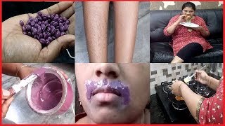 How to Do Bead Waxing ll Bead wax Hair Removal ll Painless Waxing  and BREAKFAST [upl. by Seiter]