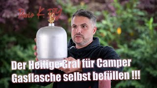 VW T5  DIY Vanlife MUST HAVE Gasflasche SELBER befüllen So gehts [upl. by Harcourt]