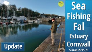 Sea Fishing UK  The Fal Estuary  Update  Falmouth Cornwall  51123 Video 447 [upl. by Nylaret]