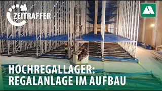 Aufbau Hochregale im Zeitraffer [upl. by Bradford]