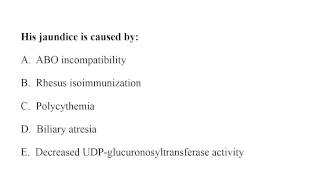 Neonatology MCQ 121 jaundice [upl. by Schwinn]