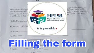 how to fillin HELSB application form [upl. by Anillek]