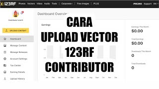 CARA UPLOAD VECTOR DI MICROSTOCK 123RF  TUTORIAL UPLOAD 123RF CONTRIBUTOR [upl. by Adriena]