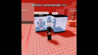 Admin commands 💖 roblox subscribe robloxedit [upl. by Esylla]