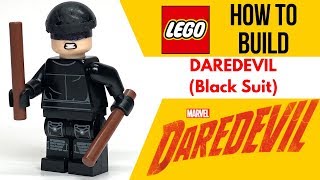 HOW TO Build DAREDEVIL as a Lego Minifig [upl. by Laspisa]