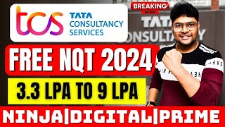 FREE TCS NQT 2024  TCS MEGA HIRING 2024  NINJADIGITALamp PRIME  TCS Recruitment VtheTechee [upl. by Bore]