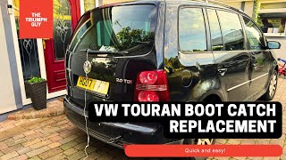 VW Touran Boot Catch Replacement  StepbyStep DIY Guide [upl. by Aicilec]