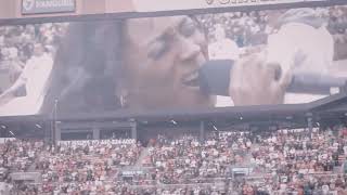 NORELLE SIMPSON  NATIONAL ANTHEM  SAN FRANCISCO 49ERS VS CLEVELAND BROWNS [upl. by Ybba]