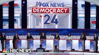 GOP presidential hopefuls spar in first 2024 debate [upl. by Lozar972]