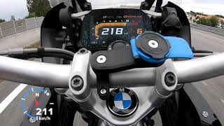 Bmw R1200gs 2018 0Top speed MotoTopSpeed [upl. by Creath]