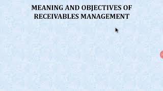 Receivable Management [upl. by Yetnom]