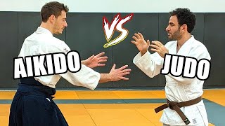 Aikido vs Judo  Real Sparring [upl. by Ube297]