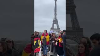 Españoles se concentran en París contra la amnistía quot¡España no se vende España se defiendequot [upl. by Anitsirc]