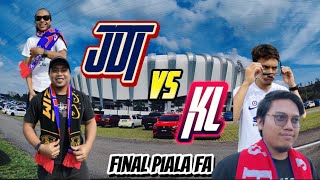 Vlog  JDT vs KL Piala FA final  Stadium Sultan Ibrahim [upl. by Schindler]