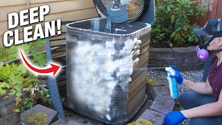 How To SUPER CLEAN Your AC And Coils Like A Pro Blow Colder Air Inside Your Home DIY [upl. by Olwen]