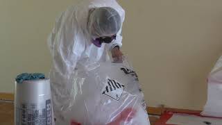 Asbestos Abatement  Xtract Environmental Services  How To Remove Asbestos Popcorn Texture [upl. by Akim571]