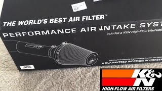 KampN Cold Air Intake system unboxing 692544TP [upl. by Narmis]