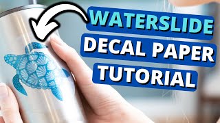 Waterslide Decal Paper Tutorial [upl. by Chase]