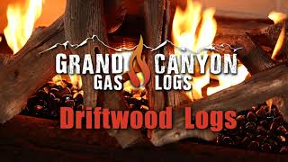 Grand Canyon Gas Logs Western Driftwood Linear Logs [upl. by Erual276]