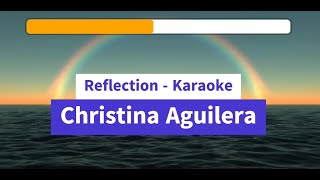 Reflection Mulan Karaoke Christina Aguilera [upl. by Ostraw]