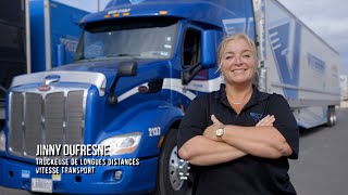 Jinny Dufresne  Vitesse Transport  Trucker pour la vie [upl. by Karlise495]