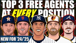 Top 3 MLB Free Agents At Every Position 202425 MLB Offseason [upl. by Nathanil]