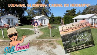 Staying at the beautiful Costanoa Resort and KOA Campground near Santa Cruz [upl. by Aihsal]