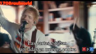 Ed Sheeran  Overpass Graffiti Live Tiny Desk Traducida Al Español [upl. by Enella645]