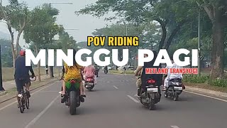 Minggu Pagi Di Metland Transyogi  POV Riding [upl. by Eula]