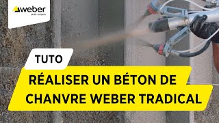 Comment réaliser un béton de chanvre Weber Tradical  l Weber [upl. by Enaj909]