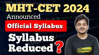 MHT CET 2024 Syllabus Released  MahaTet Syllabus 2024 [upl. by Ixela]