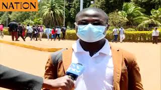 Moi University students on strike over delayed HELB disbursement [upl. by Williams]