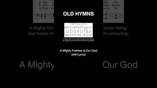 a mighty fortress is our God with lyrics hymnlyrics hymnsong christianhyms religiousmusic [upl. by Tavia]