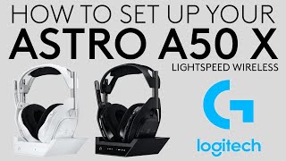 Setting up your ASTRO A50 X LIGHTSPEED Wireless Gaming Headset with Xbox Series XS PS5 and PC [upl. by Zubkoff]