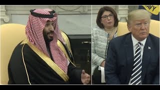 Saudi Crown Prince Mohammad bin Salman SHOCKS President Donald Trump at White House Meeting [upl. by Naanac359]