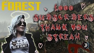 1k SUBS CELEBRATION STREAM Lets get spooped in The Forest [upl. by Willcox]