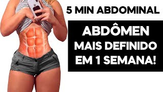 BARRIGA TANQUINHO EM UMA SEMANA 5 MIN de Treino Abdominal para Definir Abdomen Rápido [upl. by Eldon]