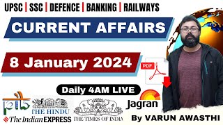 EP 1199 8 JANUARY 2024 CURRENT AFFAIRS with Static GK  CurrentAffairs2023 [upl. by Byrann]