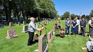 Graveside Funeral Service of Elizabeth Dundas [upl. by Mackenzie]