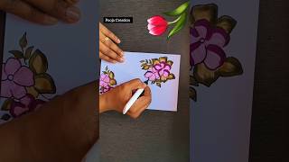 How To Draw Flower 🌷Project Work DesignsBorder DesignFile Decoration Ideas shorts art [upl. by France]