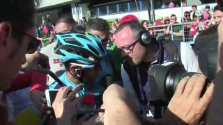 Vincenzo Nibali al termine della tappa regina del Giro dItalia 2016 [upl. by Nnylaj7]