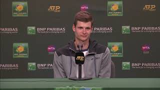 Hubert Hurkacz Round 4 PostMatch Press Conference [upl. by Mackey]