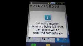 how to reset a Samsung GTS3650  Corby [upl. by Lumbye]