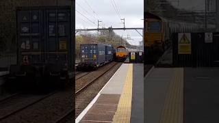 Manchester Diverts Crossover At Patricroft With 88005 amp 66702 [upl. by Eidnyl351]